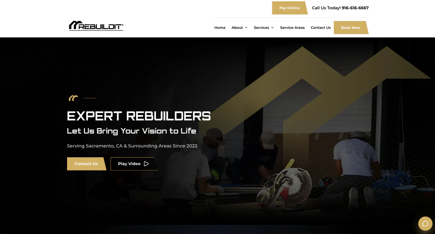 REBUILDIT INC. construction operations software interface built by USATII