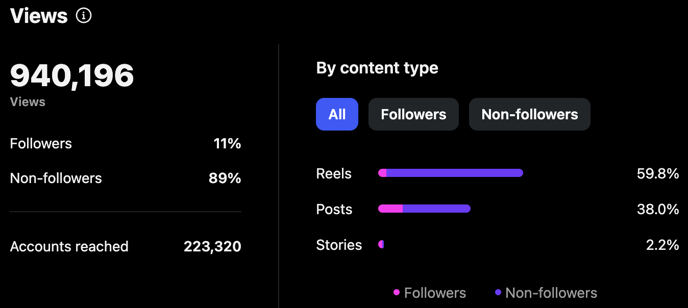 Instagram year-long progress